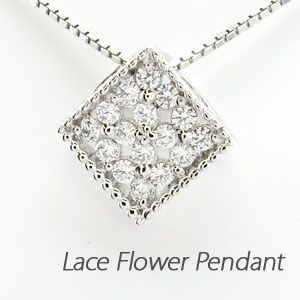 ダイヤモンド ネックレス レディース プラチナ 900 ペンダント フラワー 花 ミル ブラック 誕生日 プレゼント セール 2024 夏