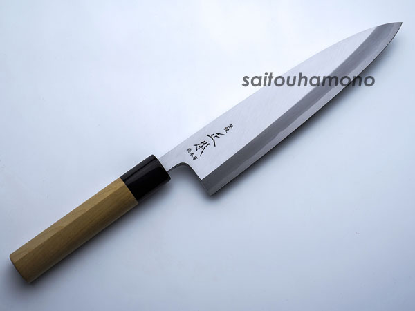 エムテートリマツ 正本 本霞・玉白鋼 鎌型薄刃庖刀19.5cm 31044003