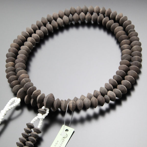 数珠 いらたか念珠 最多角念珠 伊良太加念珠 黒檀（素引き） 尺2 数珠袋付き （修験道 天台宗 真言宗）