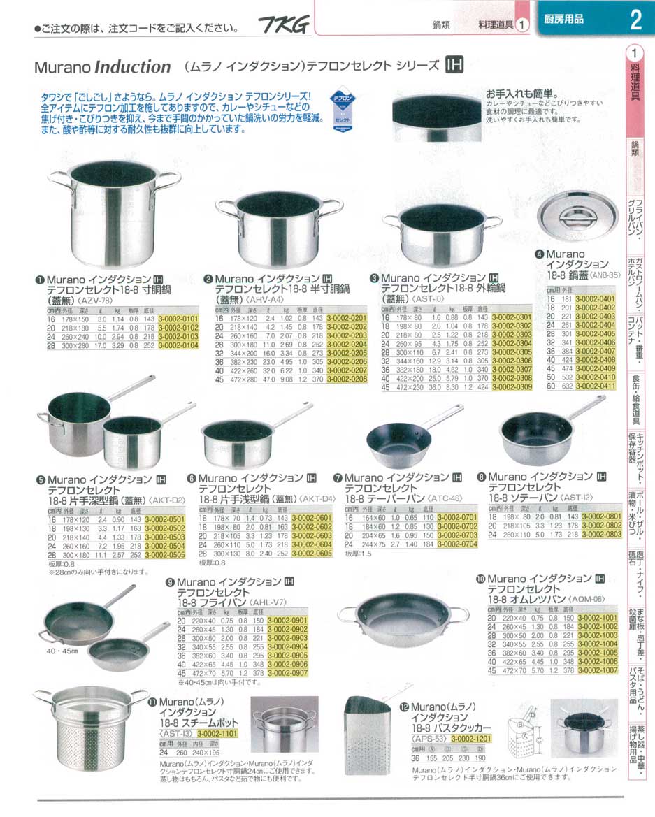 遠藤商事 業務用 ムラノ インダクション オムレツパン 32cm IH対応 18-8ステンレス AOM0504