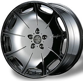 9/8 +5倍 トレジャーワン ラグジーヘインズ Lxryhanes LU221 ブラックサイドミーリングアンダーカット 21インチ 10.0J 5H120 アルミホイール単品 1本