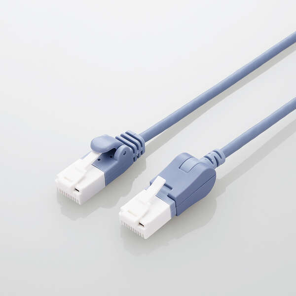 〔5個セット〕 エレコム スイングコネクタLANケーブル(Cat6A準拠) 5m LD-GPATSW/BU50X5