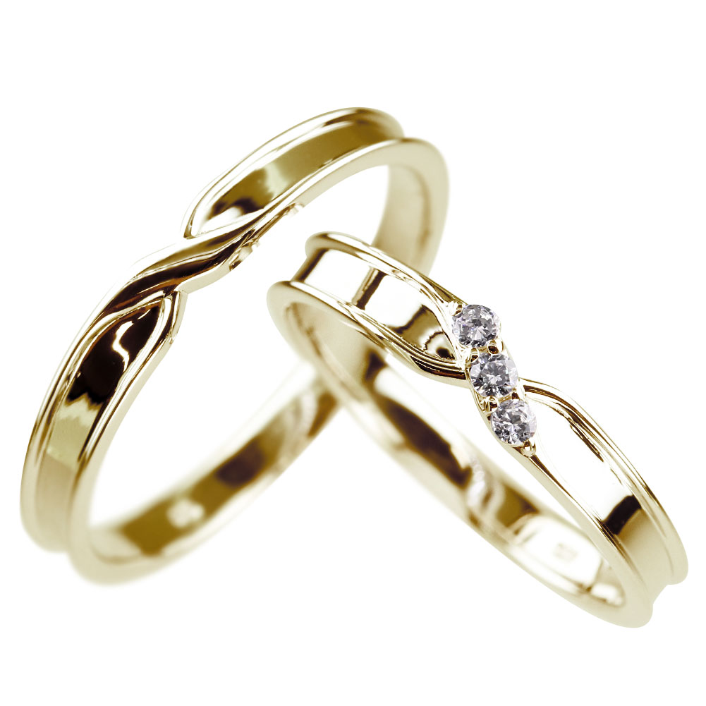 ペアリング コンビ クロス リング K18 SV925 指輪