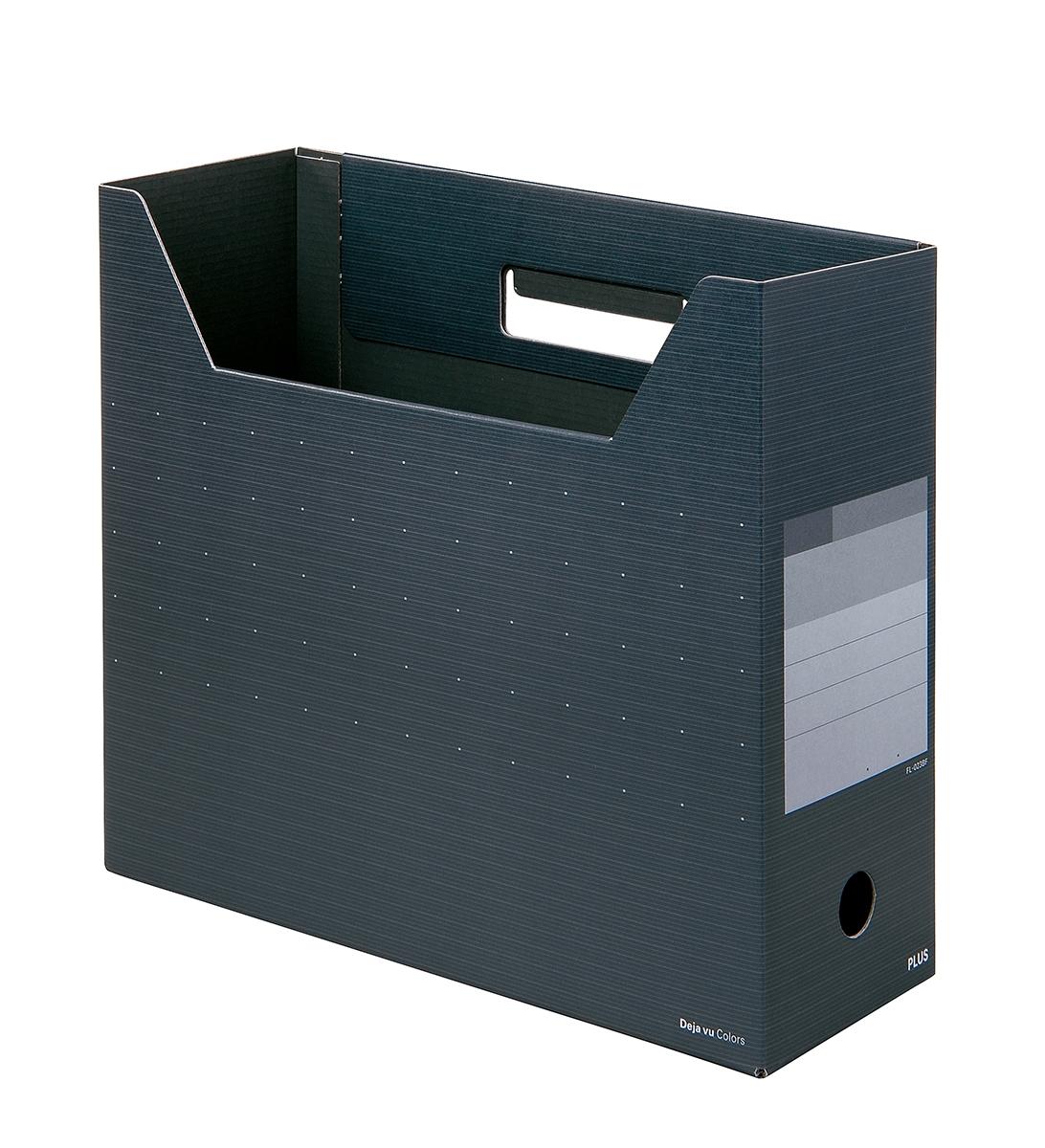 (まとめ)プラス ボックスファイルワイド FL-024BF A4 CHG〔×10セット〕