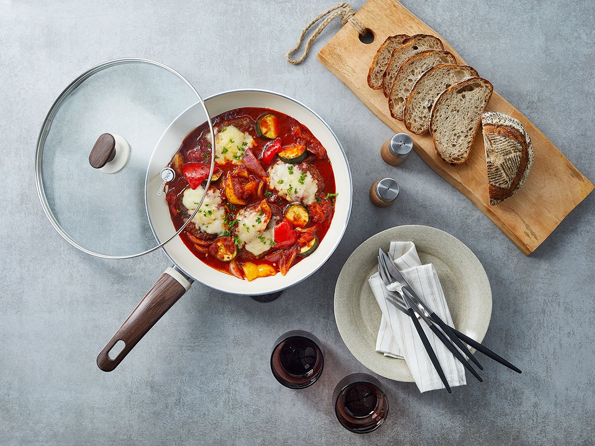 グリーンパン(GREENPAN) WoodBe ウッドビー 有害物質を一切含まない砂由来のミネラル成分のセラミックコーティング 片手鍋 ソー