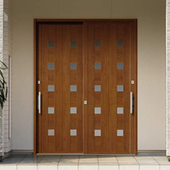 三協アルミ 玄関引き戸 部品 引き違い錠 部品番号 PKH5112 BK ホットブラウン色 1セット