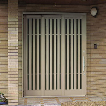 三協アルミ 玄関引き戸 部品 引き違い錠 部品番号 PKH5112 BK ホットブラウン色 1セット