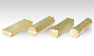 伸銅 快削真中丸棒 直径 47mm　150 mm