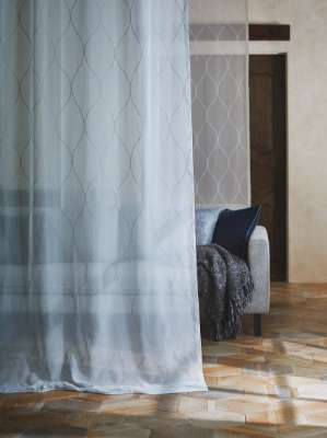 カーテン 高級 オーダー 川島セルコン filo オンブラリネ FF5342〜5344 スタンダード縫製 約1.5倍ヒダ レース ウエイトテープ付 幅332×丈140cm迄