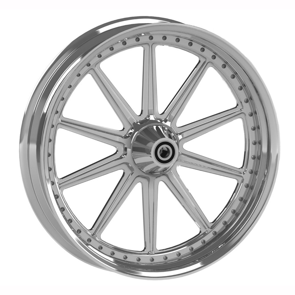 ホイール 2000-2007ハーレー・チョーメ23インチ前輪フローティングローター「毒」 2000-2007 Harley Chorme 23 inch Front Wheel Floating Rotors \