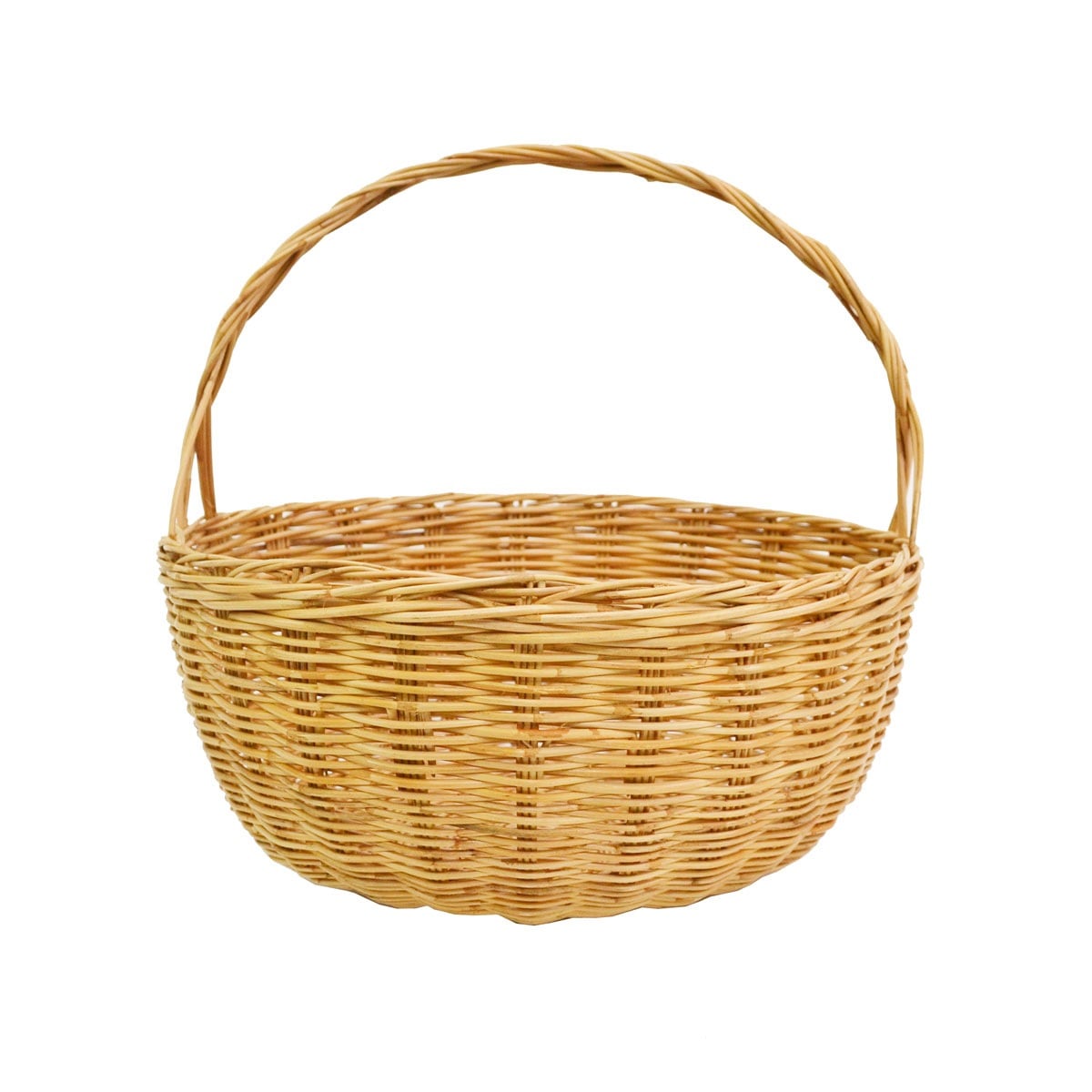 かご 籐 バスケット 40×25×26(44)cm 31-53