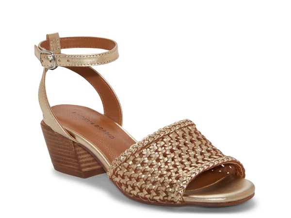 ラッキーブランド サンダル シューズ レディース Women\'s Piah Studded Block-Heel City Sandals Chocolate