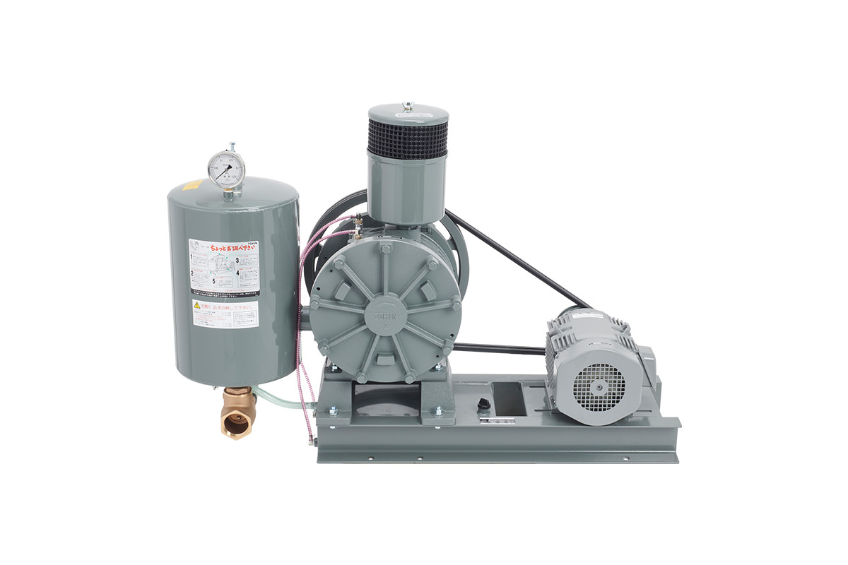 東浜 ロータリーブロアー HC-80s 三相200V3.7kWモーター付き/ベルトカバー型 [浄化槽 ブロアー ブロワー]