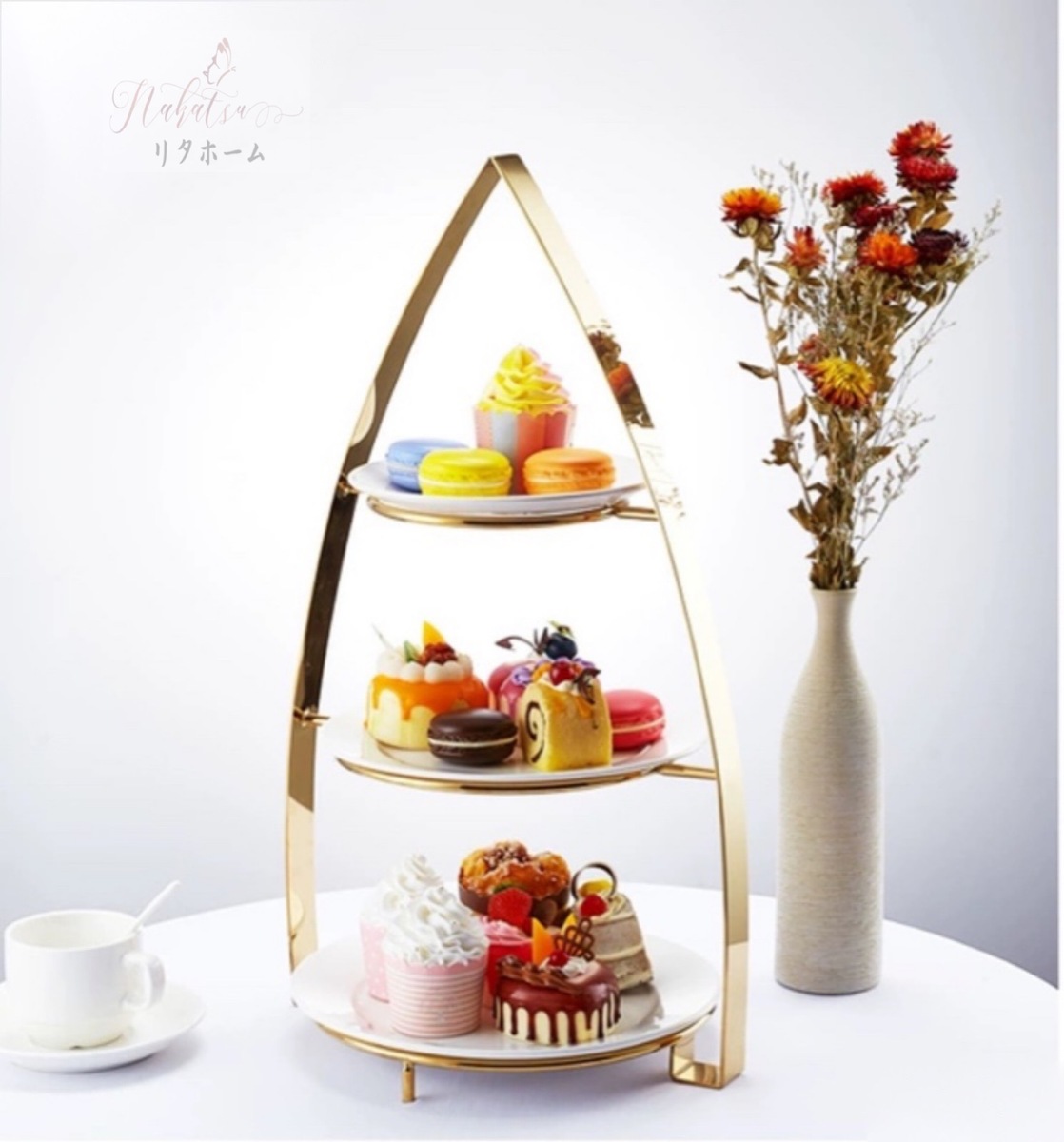 ケーキ スタンド プレート豪華アフタヌーンティー フルーツ トレー 皿