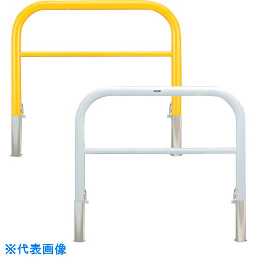 コーナー型 脱着式 スチール製 車止め 本体色(白)※メーカー直送代引不可 カネソウ YD6L5-D