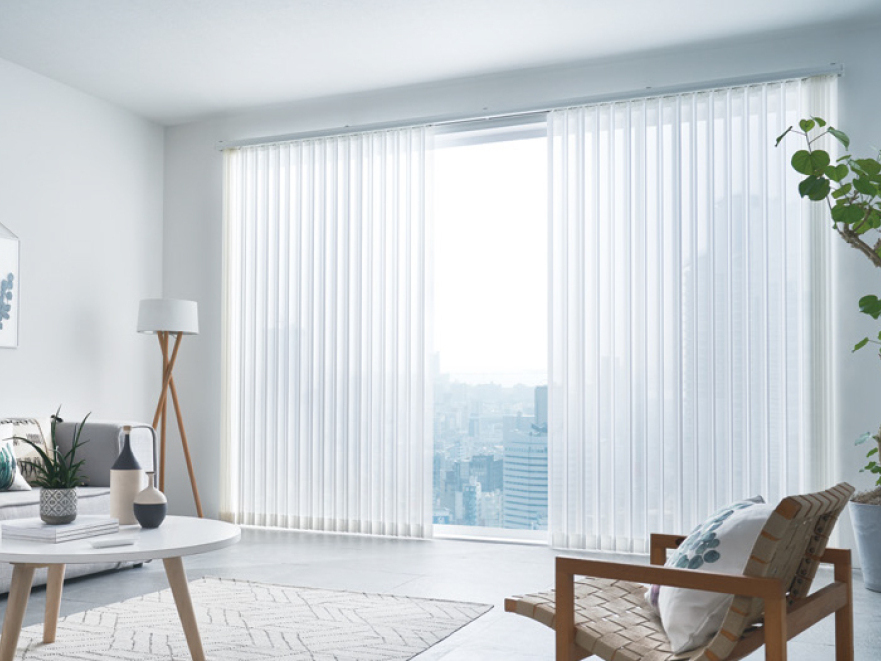 タチカワブラインド 業務用 バーチカルブラインド ミント遮熱 V-3016〜3020 スラット幅 80mm 幅3400x高さ1800迄