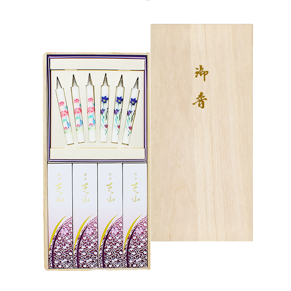 単品8個セット 日本香堂 月夜のうさぎ 桐箱サック6入 代引不可