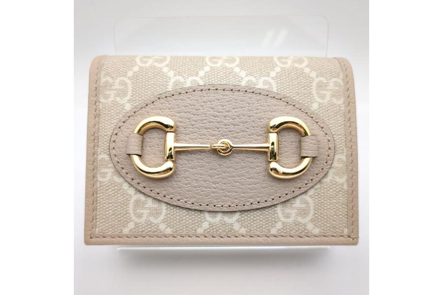 GUCCI◆2つ折り財布_ホースビット1955_GGスプリーム/--/総柄/レディース