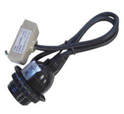 (まとめ)アーテック 電気ソケット付きコード 〔中〕 スイッチ/ナツメ球20W付き 〔×10セット〕