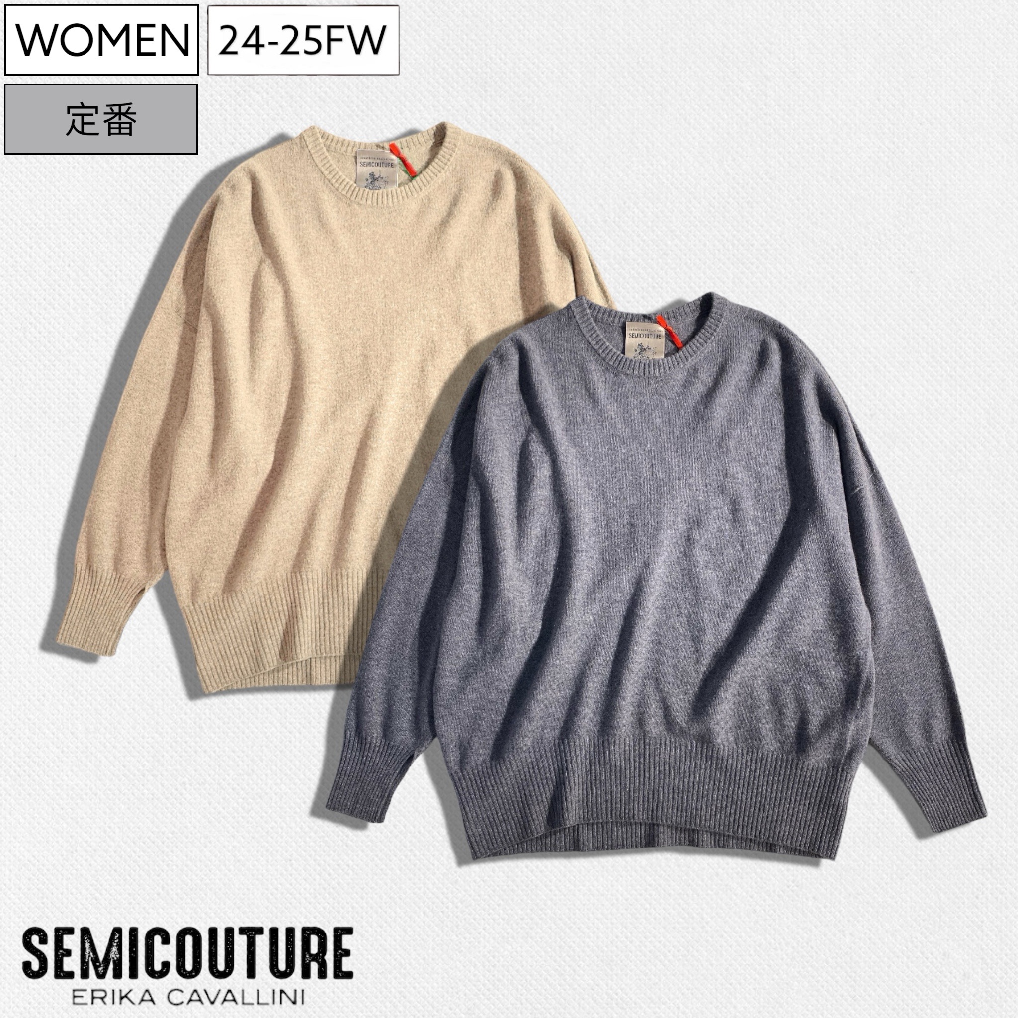 SEMICOUTURE セミクチュール ニット&セーター アウター レディース Turtlenecks Purple