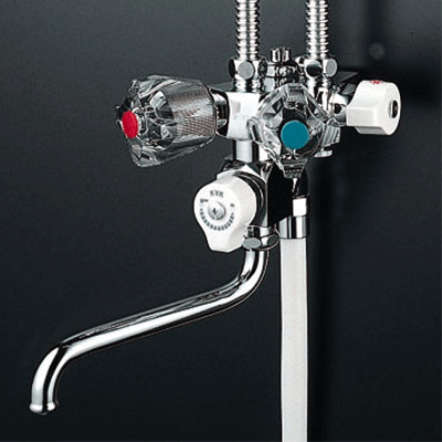 KVK ソーラー２ハンドルシャワー併用型 浴室用水栓★受注生産のため納期かかります