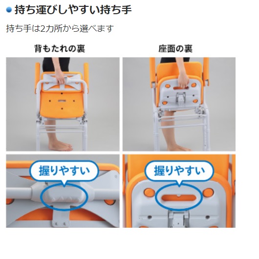 パナソニックエイジフリー シャワーチェア ユクリア ミドルワンタッチおりたたみN