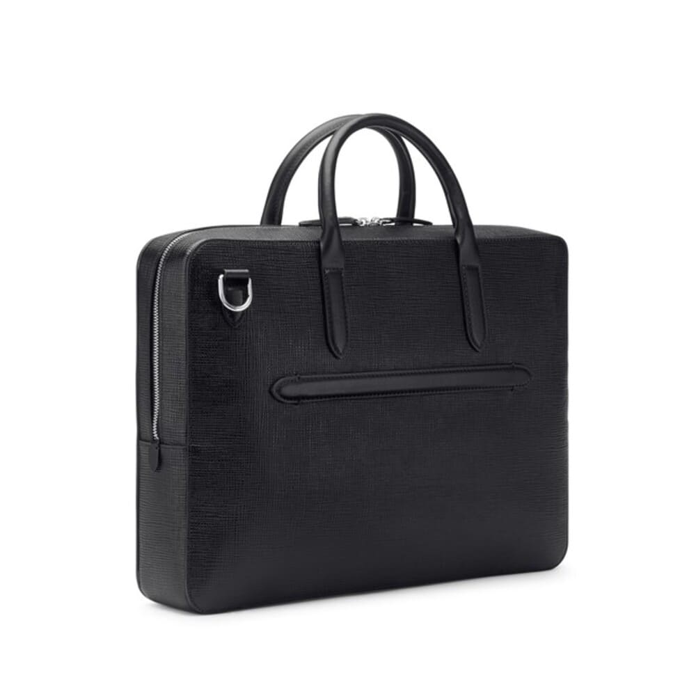 MACKINTOSH LONDON◆ブリーフケース/レザー/GRY