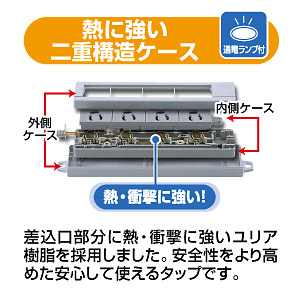 サンワサプライ 工事物件タップ TAP-K6-10