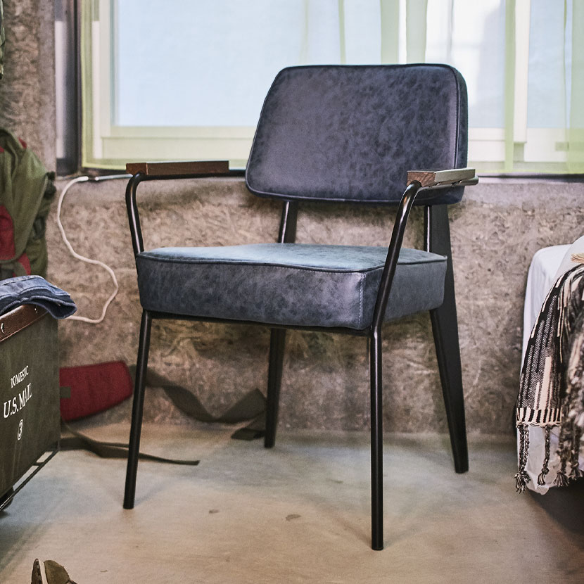 ダイニングチェア ダイニング オフィスチェア インダストリアル ヴィンテージ調 グレー チェアー チェア 椅子 イス いす シェルチェアー リビングチェアー