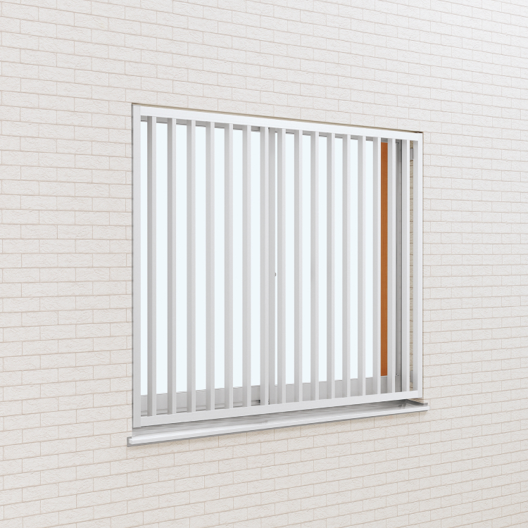 YKKAP窓まわり 面格子 高強度面格子FLA 横格子：[幅1740mm×高830mm]　YKK　YKK面格子　YKK高強度面格子　防犯面格子　アルミ面格子　窓格子　壁付