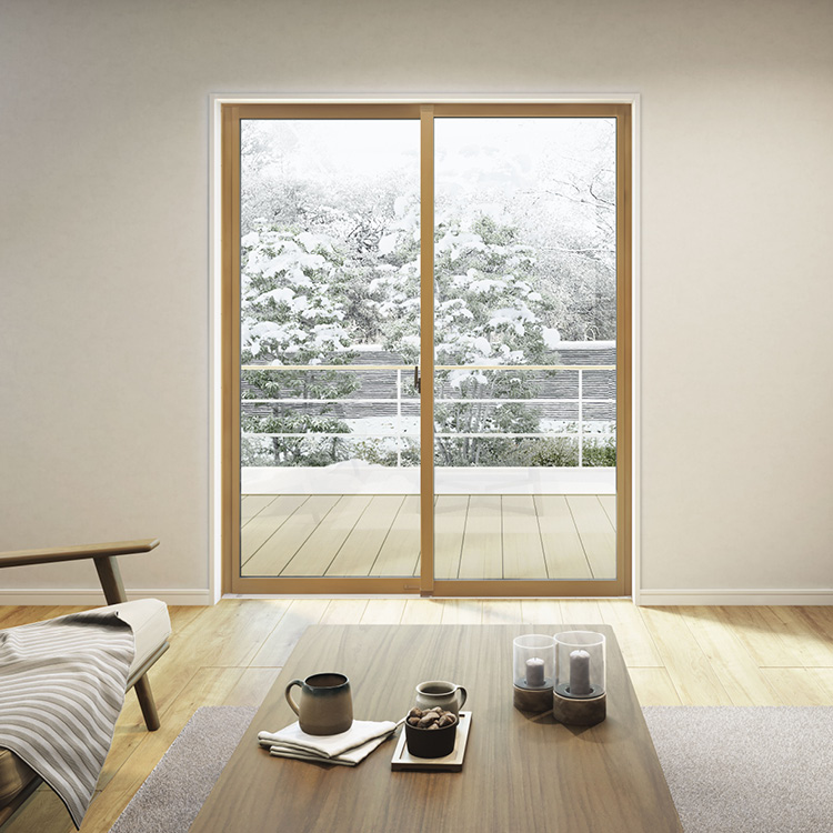 YKKAP窓サッシ 引き違い窓 エピソード2NEO-B 4枚建 2×4工法[単純段差下枠仕様]：[幅2470mm×高2260mm]