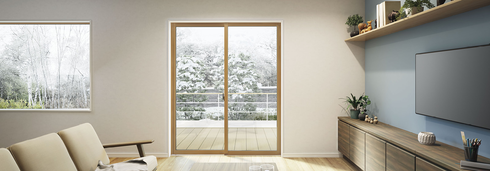 YKKAP窓サッシ 引き違い窓 エピソードNEO[複層ガラス] 4枚建 半外付型：[幅2370mm×高2030mm]