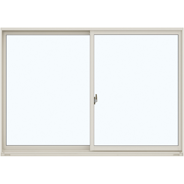 YKKAP窓サッシ 引き違い窓 エピソードNEO[複層ガラス] 2枚建[シャッター付] スチール耐風[半外][サッシ網戸窓枠セット]：[幅1820mm×高1170mm]