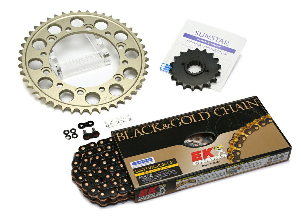 SUNSTAR(サンスター) バイク 駆動系セット スプロケット&チェーンキット KD53512 CBR929RR[00-01]