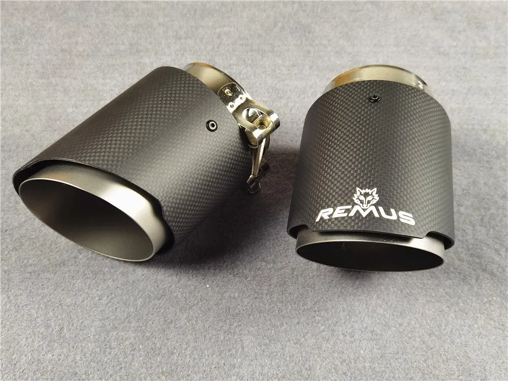 無光沢カーボンマフラー先エンドエキゾースト管ノズル装飾汎用 ステンレス 楕円形幅 150MM カスタムパーツ アクセサリー 部品