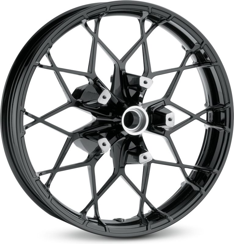 ホイール 2000-2007ハーレー・チョーメ23インチ前輪フローティングローター「毒」 2000-2007 Harley Chorme 23 inch Front Wheel Floating Rotors \