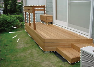 ウッドデッキ材用ビス NWDS35 12号箱専用ビット1本付