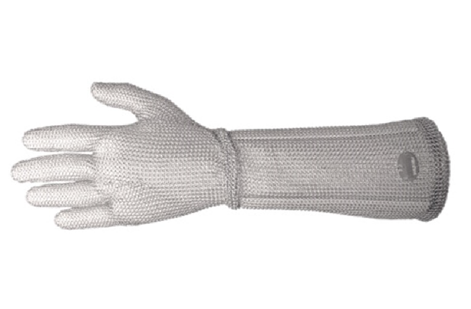 ニロフレックス メッシュ手袋5本指 M M5L-EF 左手用(赤) (9-1479-1006)