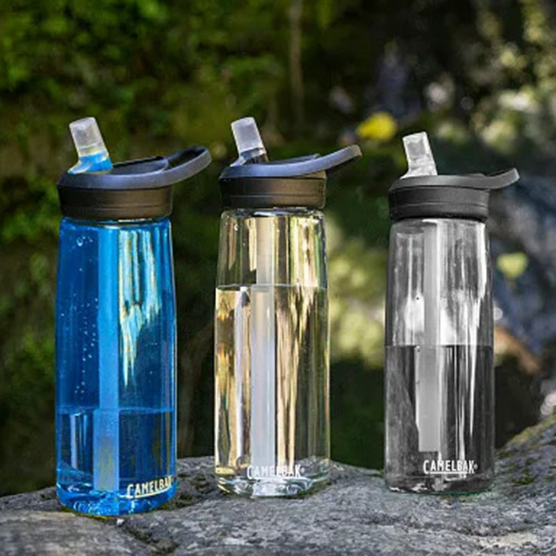 CamelBak eddy+ Water Bottle with Straw 20oz - Insulated Stainless Steel, Black