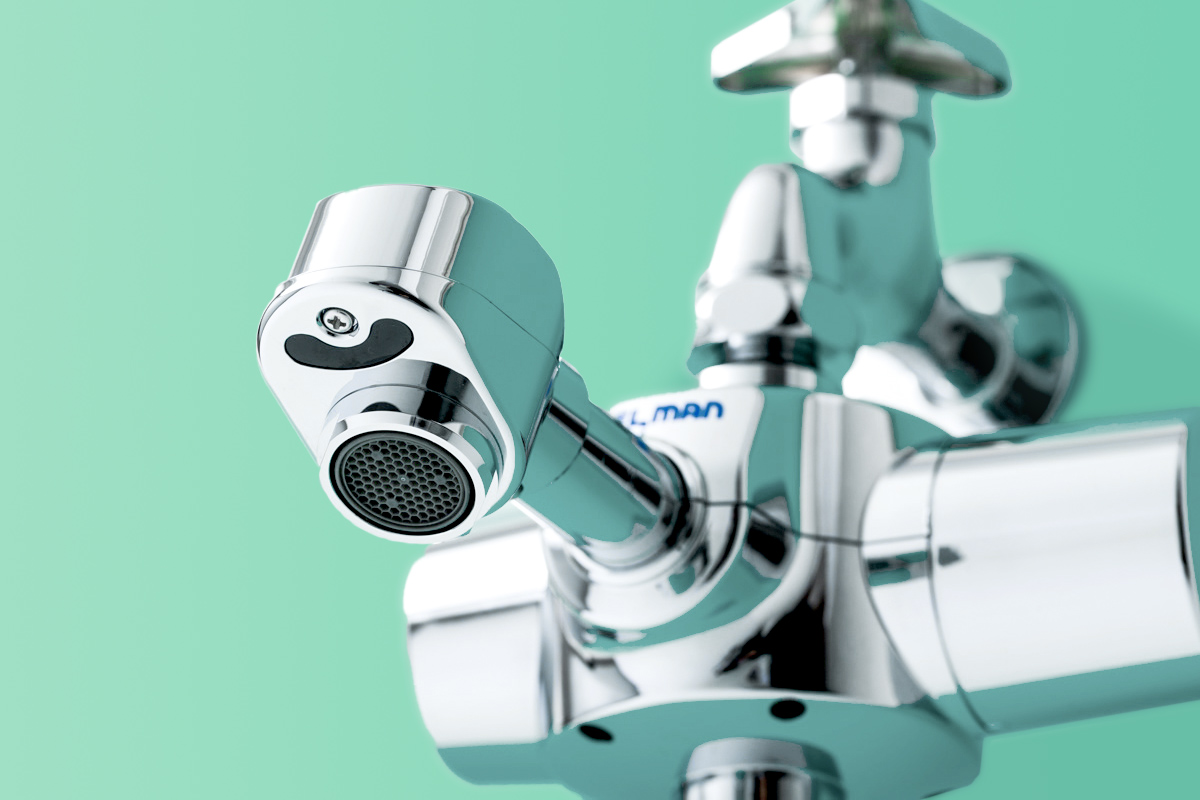 バイタル　HS-72STN　自動水栓 単水栓 Sサイズ 上付け 整流タイプ 乾電池式 〇